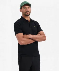 Heren polo zwart