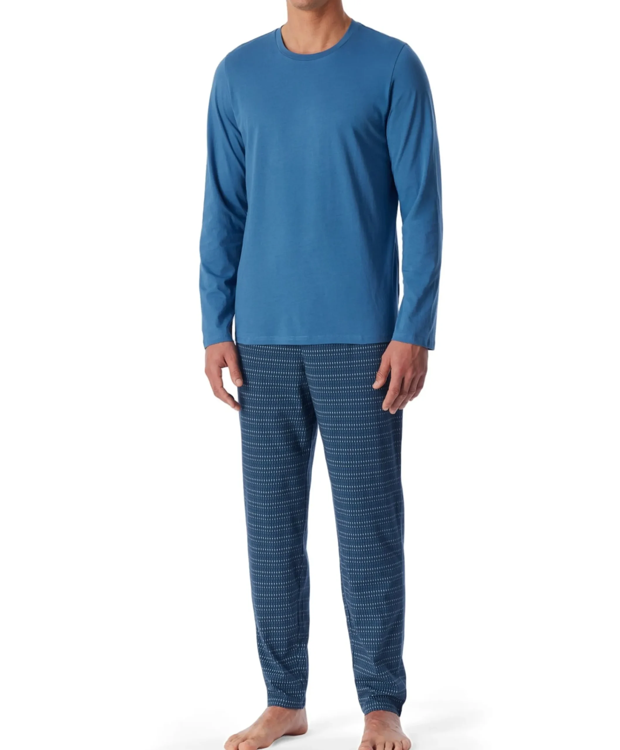 Heren pyjamaset blauw