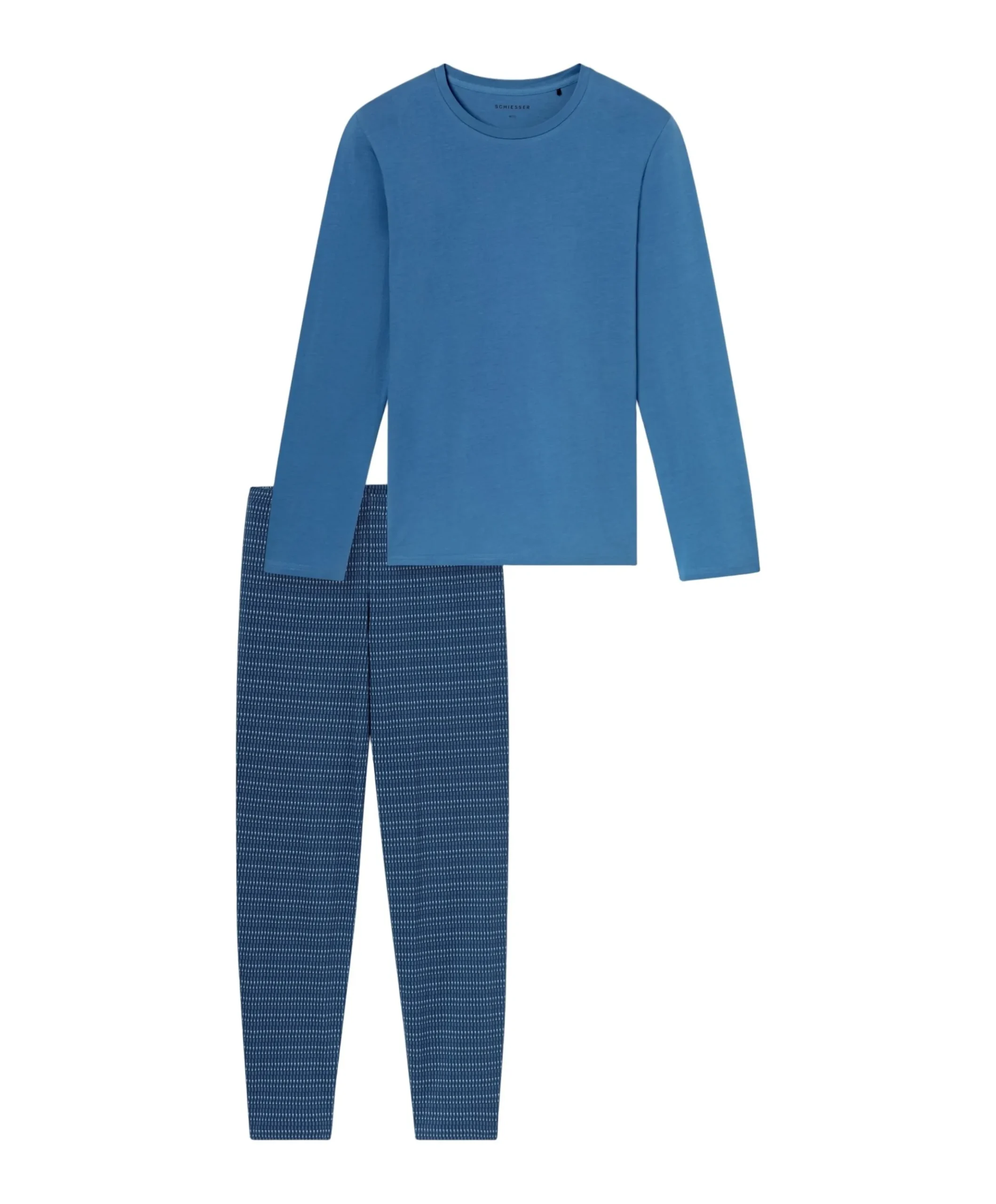 Heren pyjamaset blauw