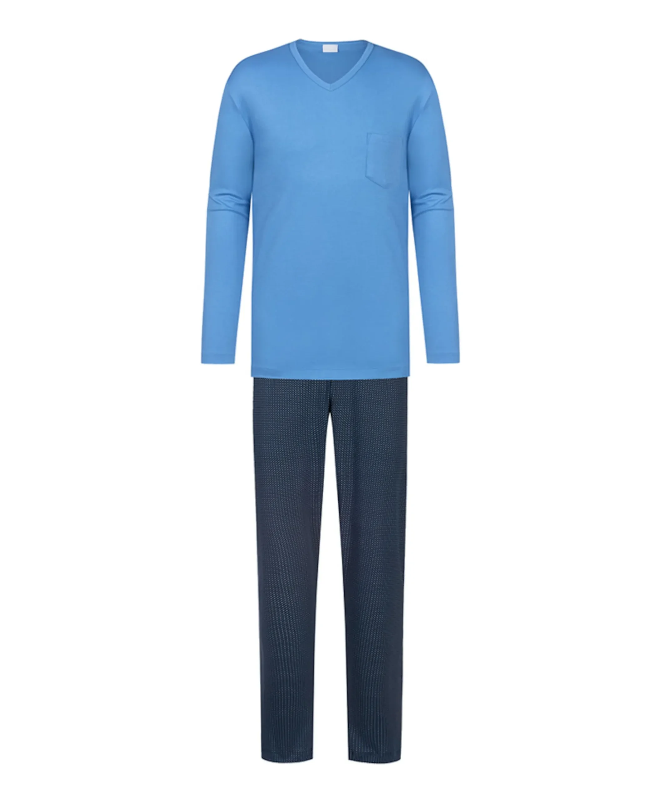 Heren pyjamaset blauw