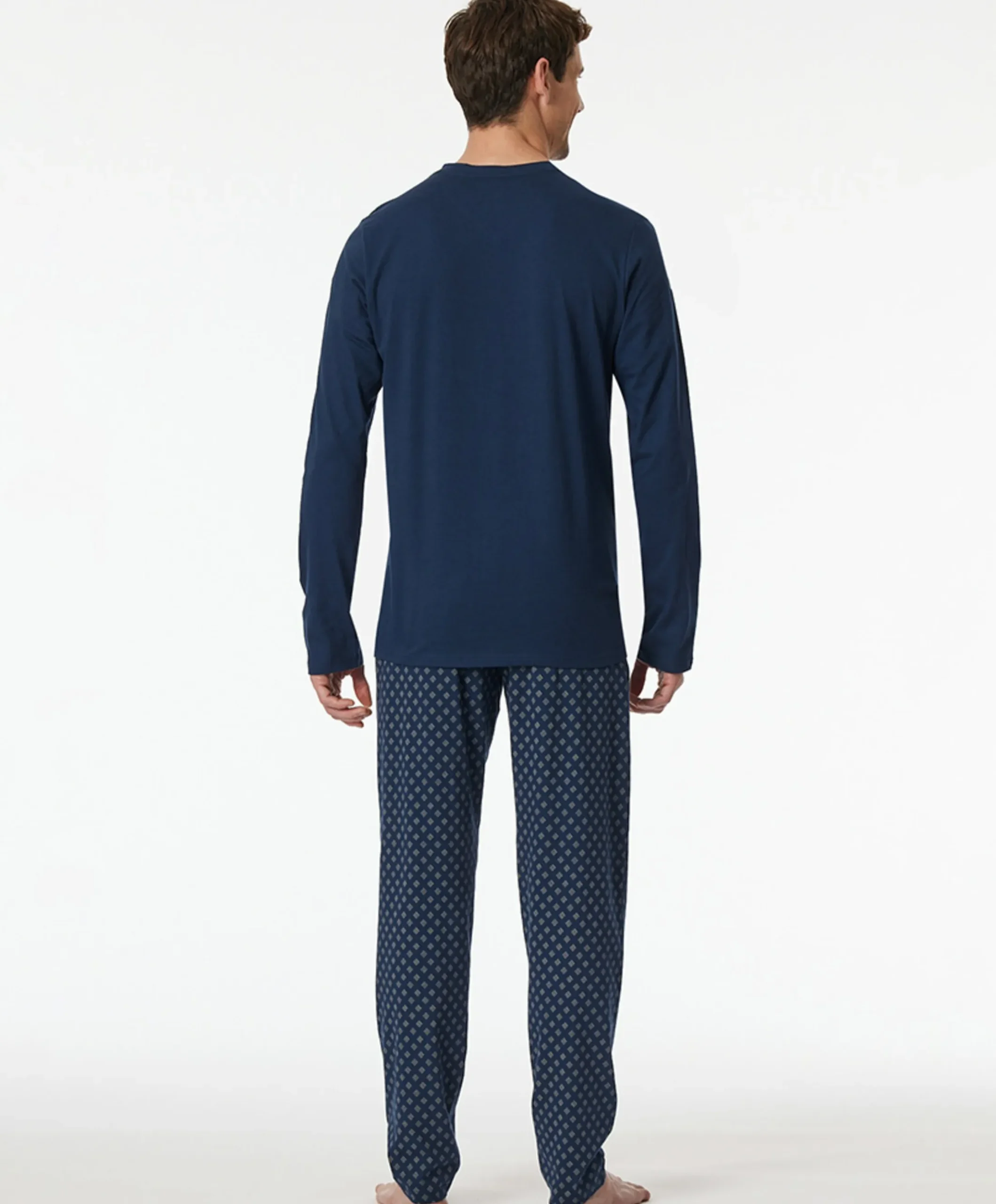 Heren pyjamaset blauw