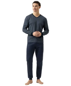 Heren pyjamaset blauw