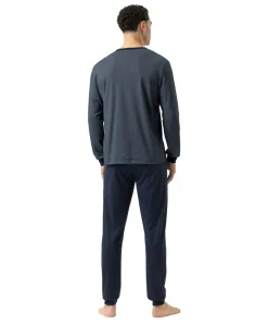 Heren pyjamaset blauw