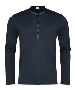Heren pyjamatop blauw