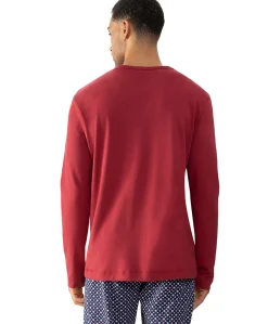 Heren pyjamatop rood