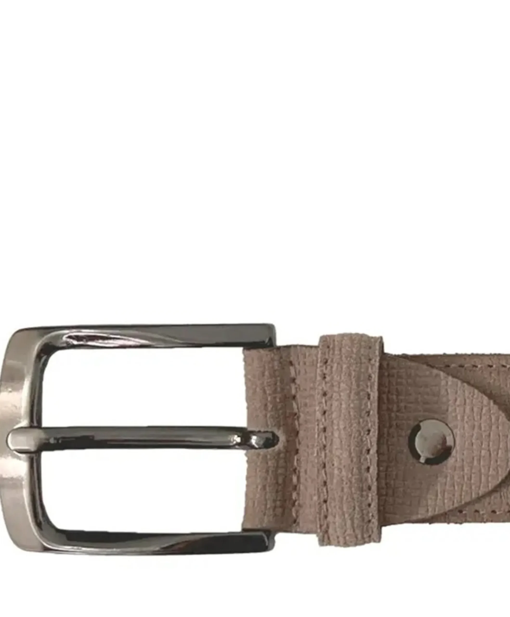 Heren riem beige