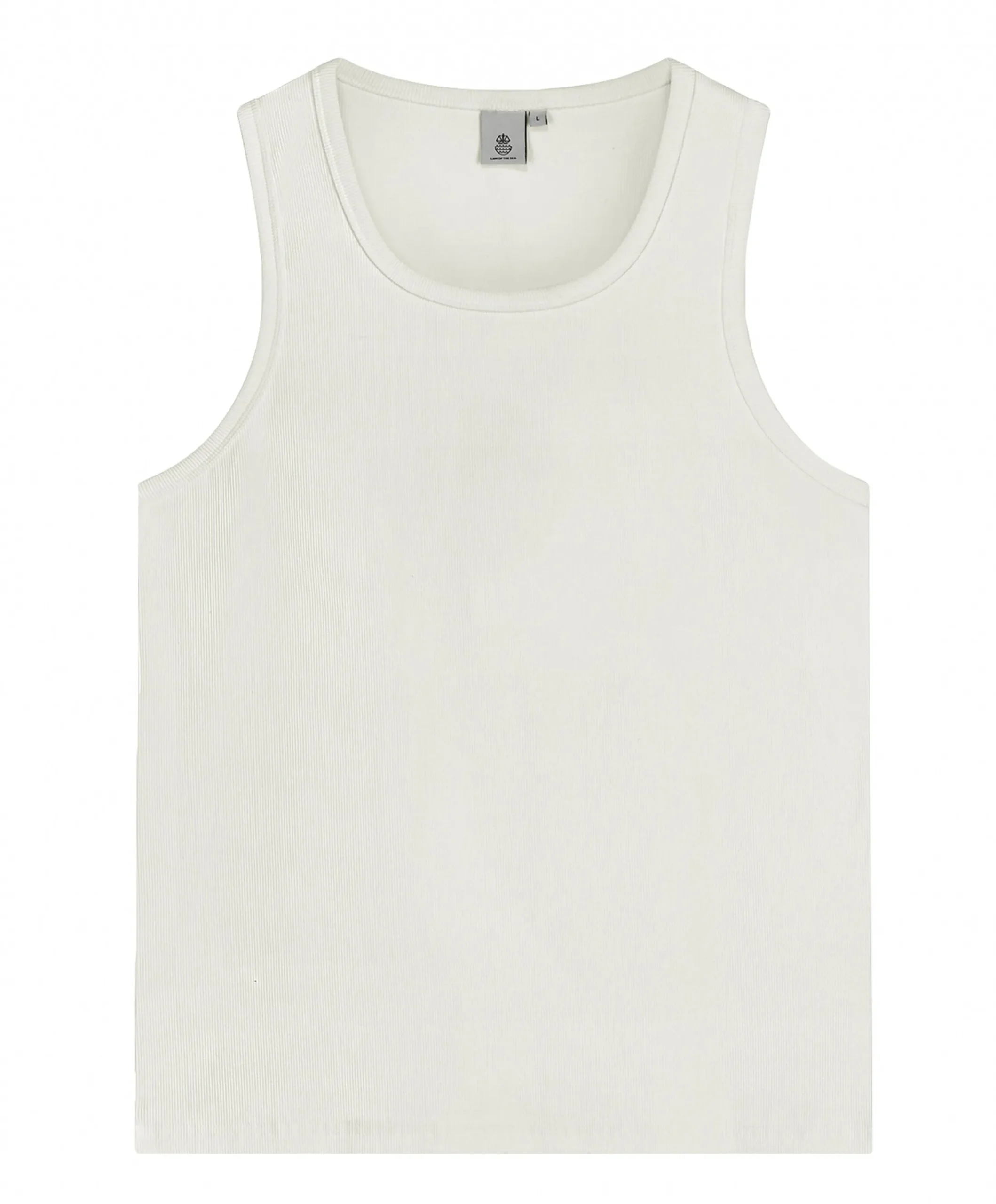 Heren singlet ecru