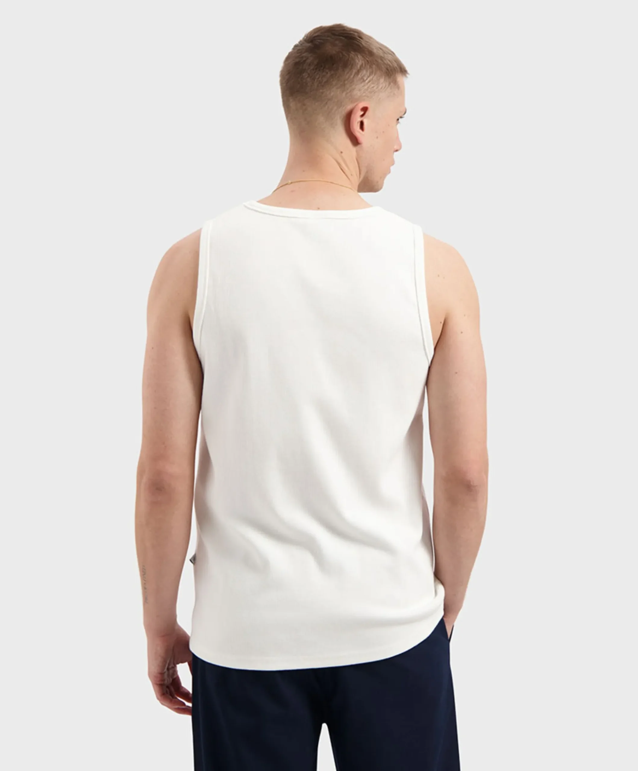Heren singlet ecru