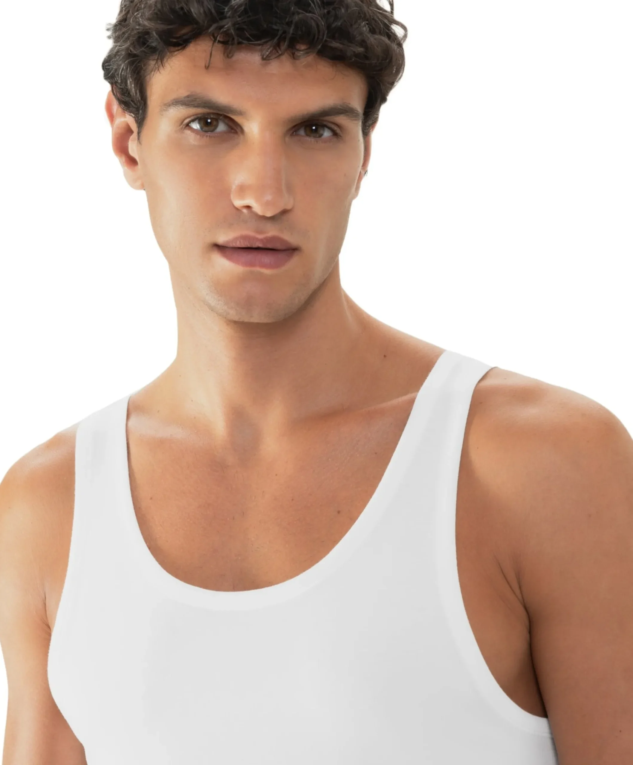 Heren singlet wit
