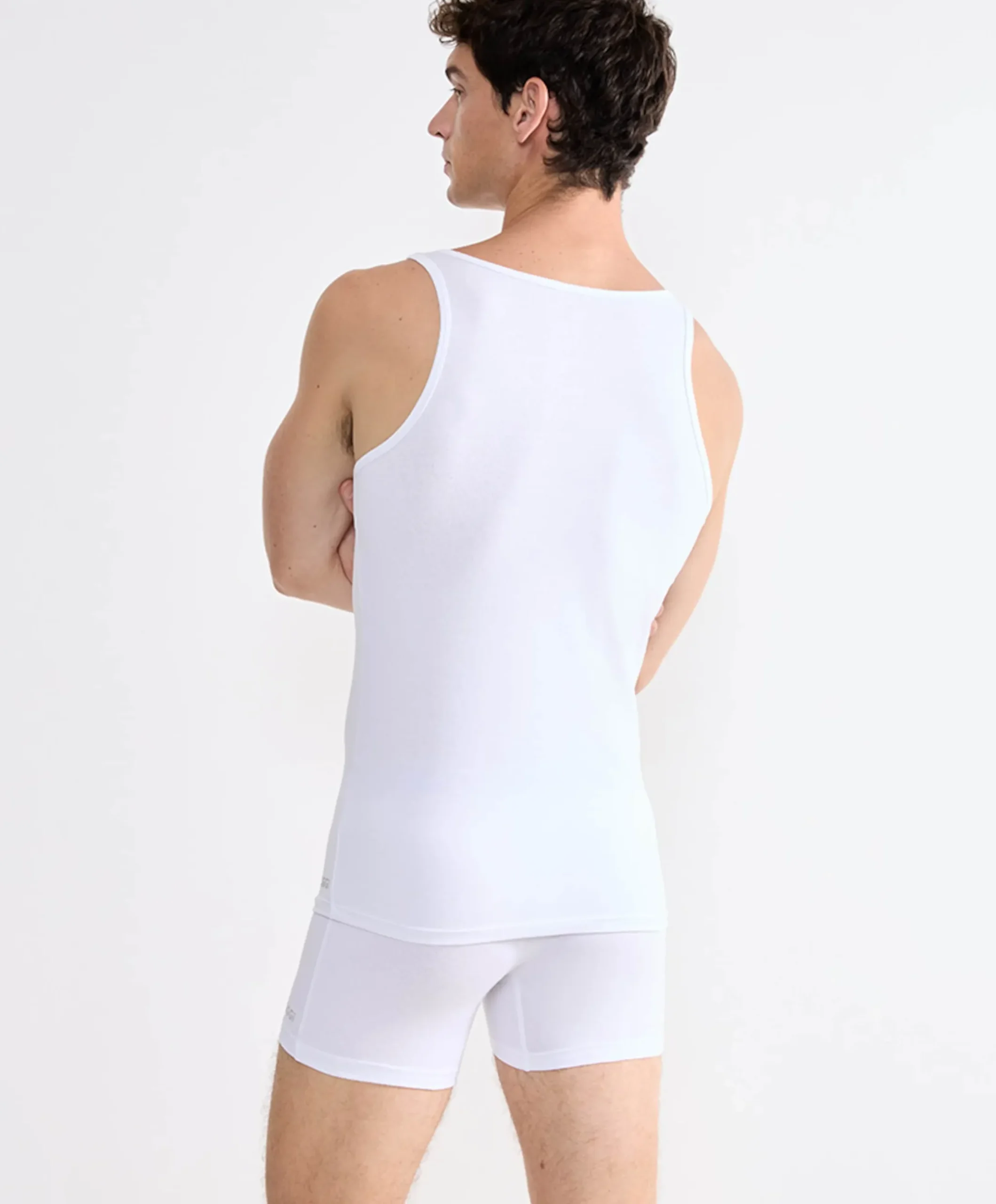 Heren singlet wit