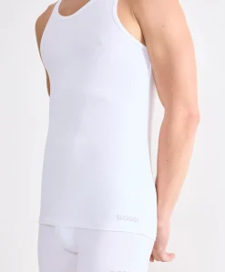 Heren singlet wit