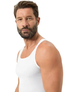 Heren singlet wit