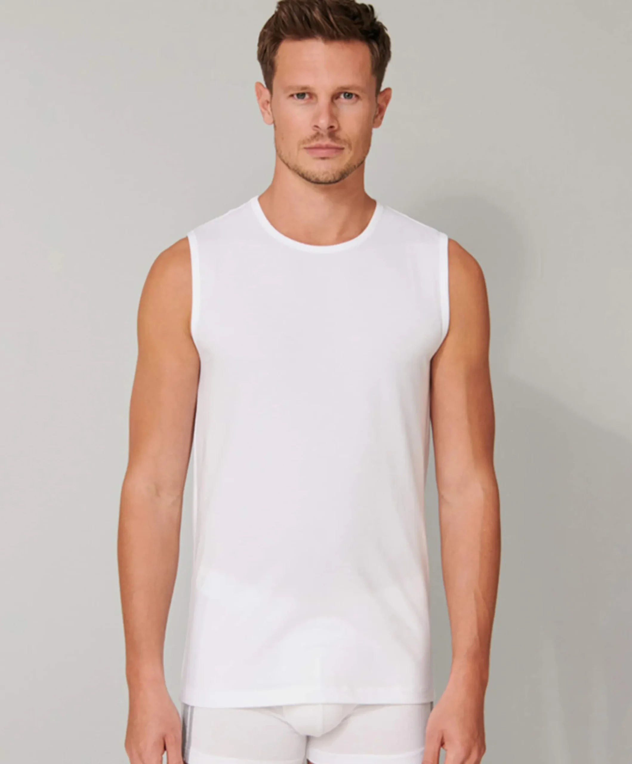 Heren singlet wit