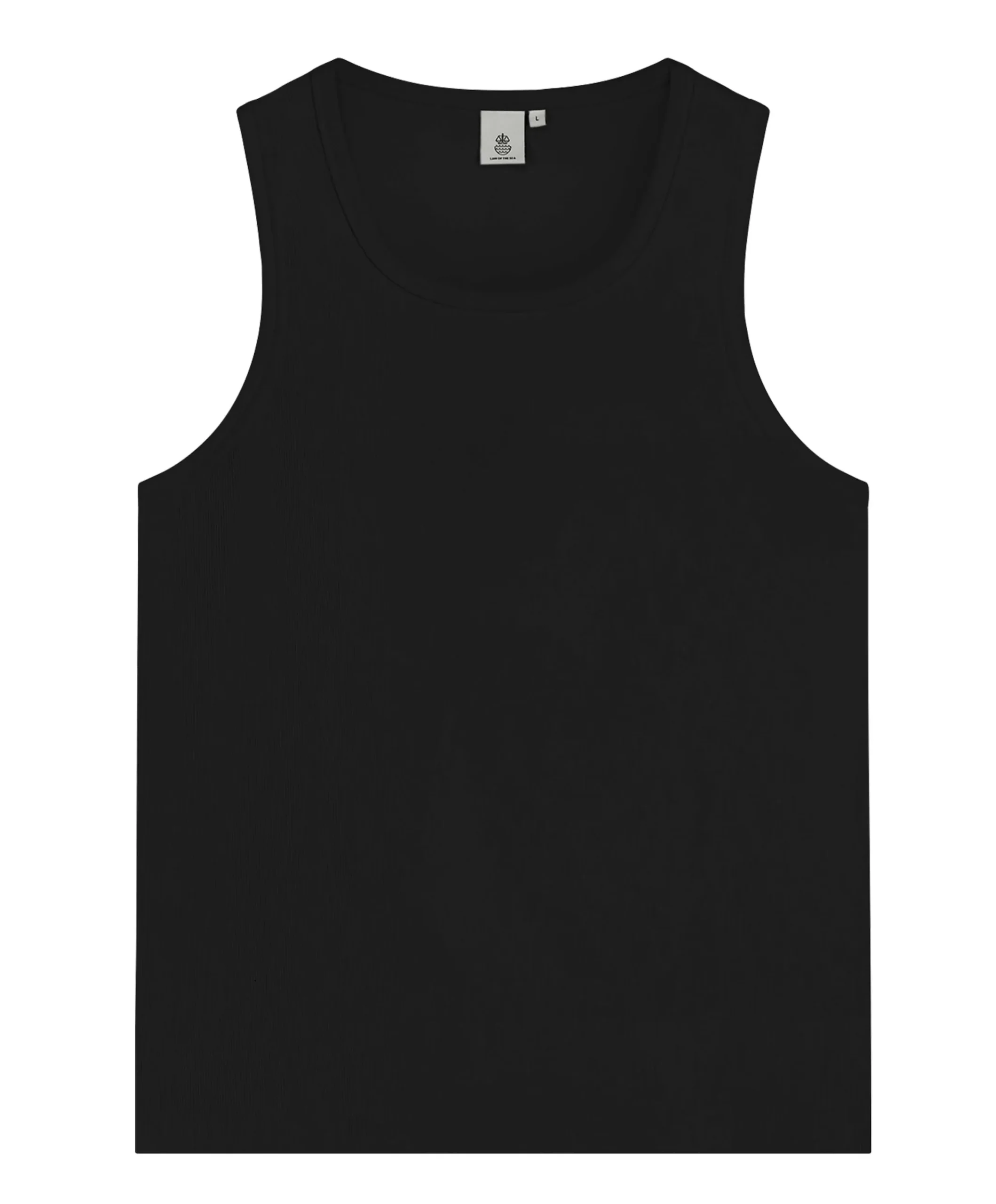 Heren singlet zwart