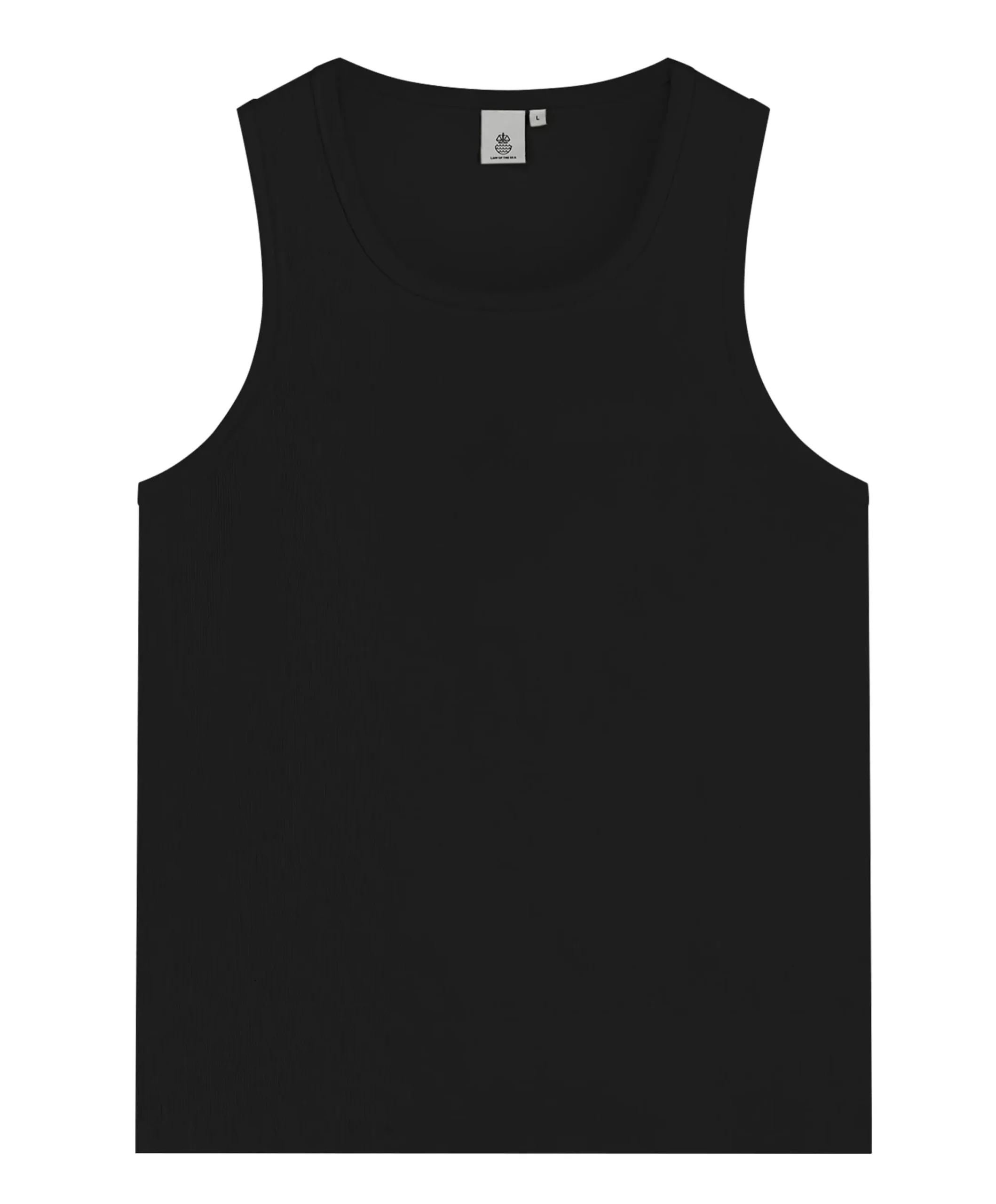 Heren singlet zwart