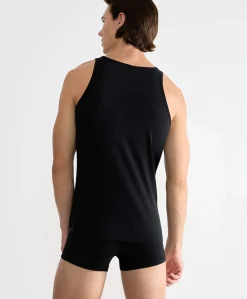 Heren singlet zwart