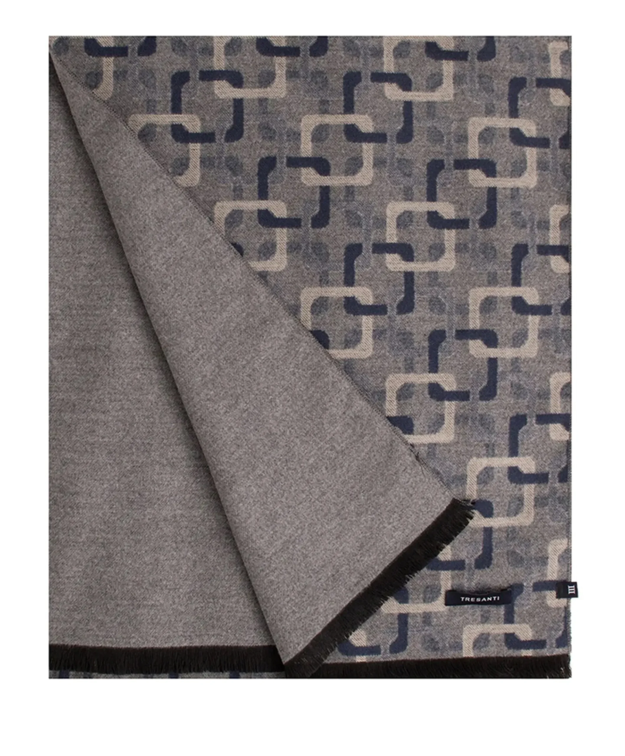 Heren sjaal blauw