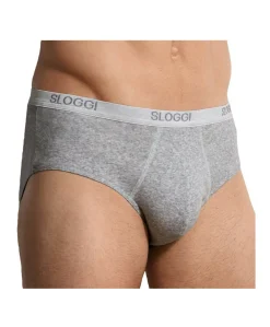 Heren slip grijs