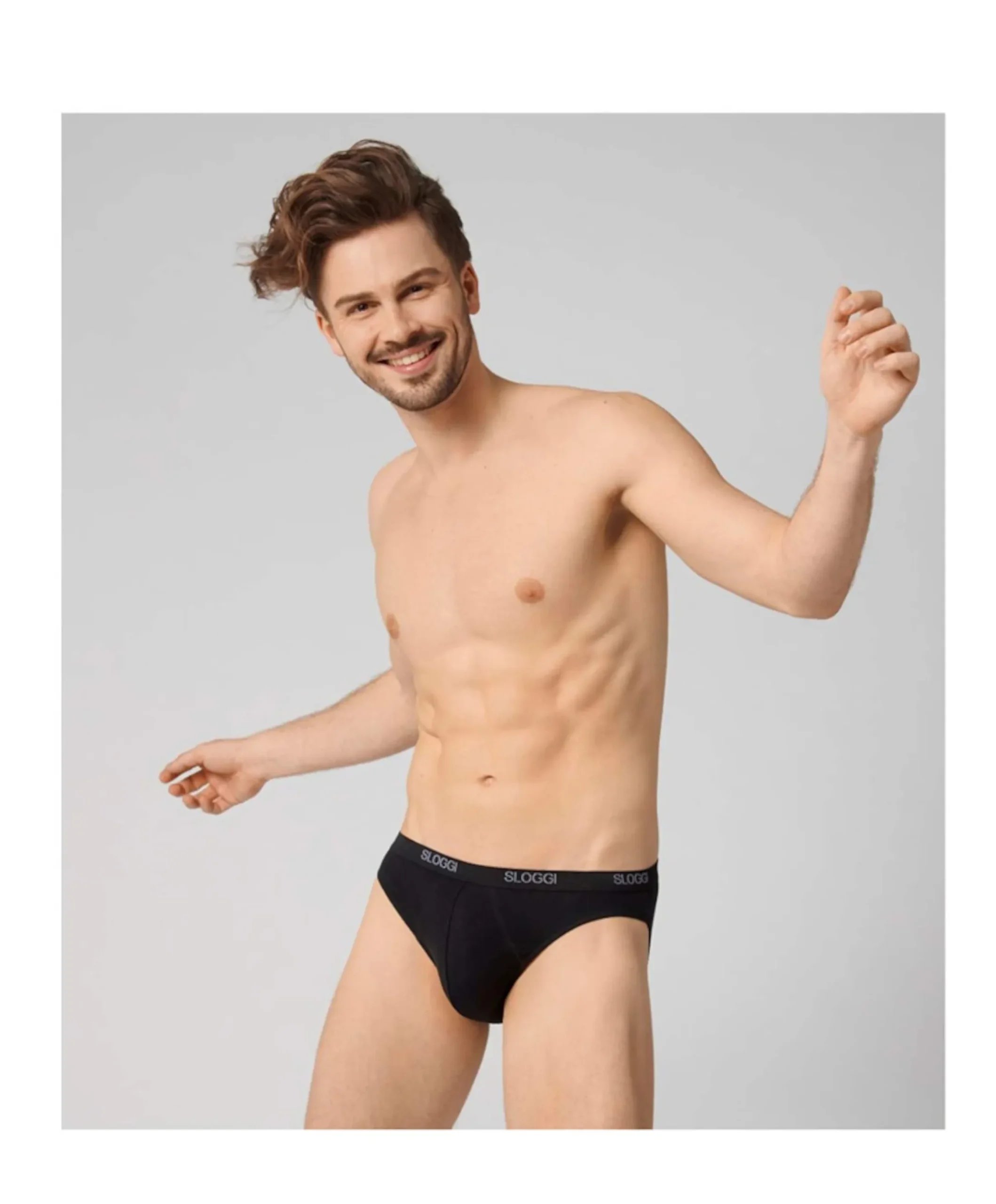 Heren slip zwart