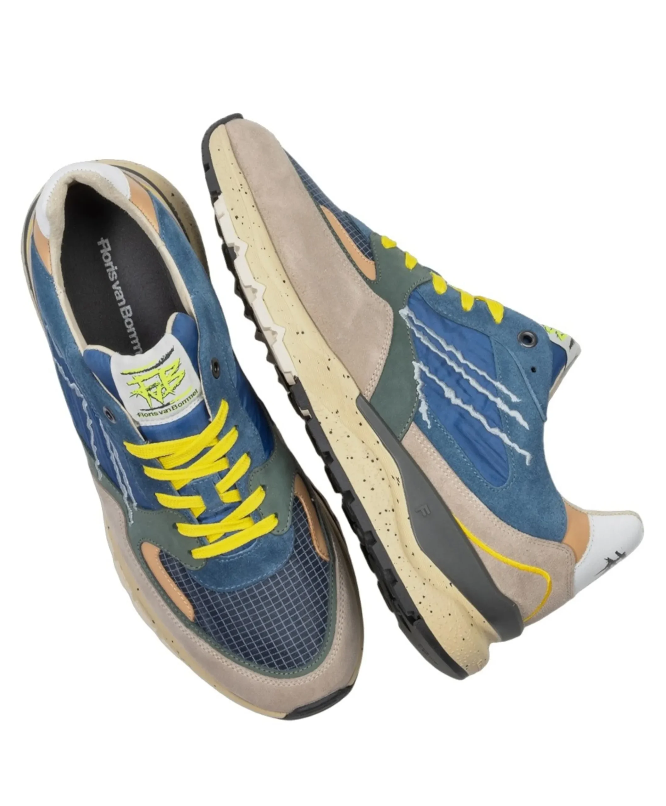 heren sneakers blauw