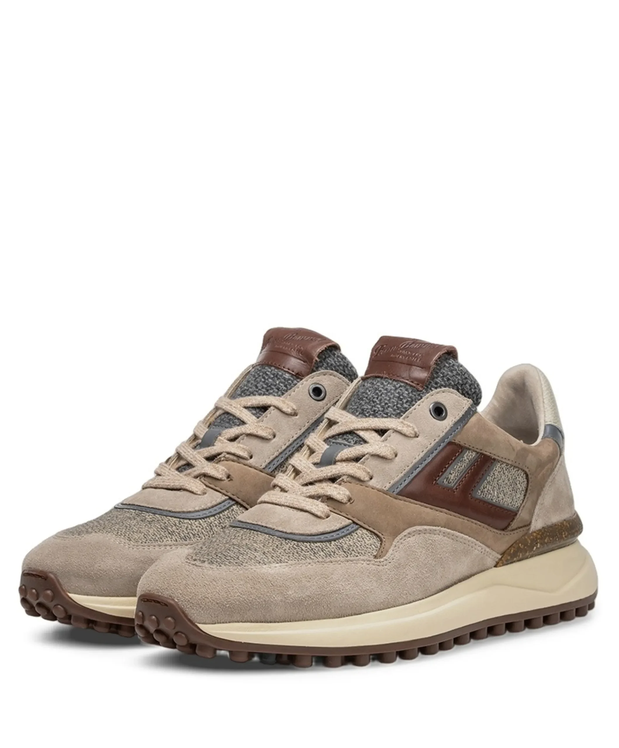 heren sneakers bruin