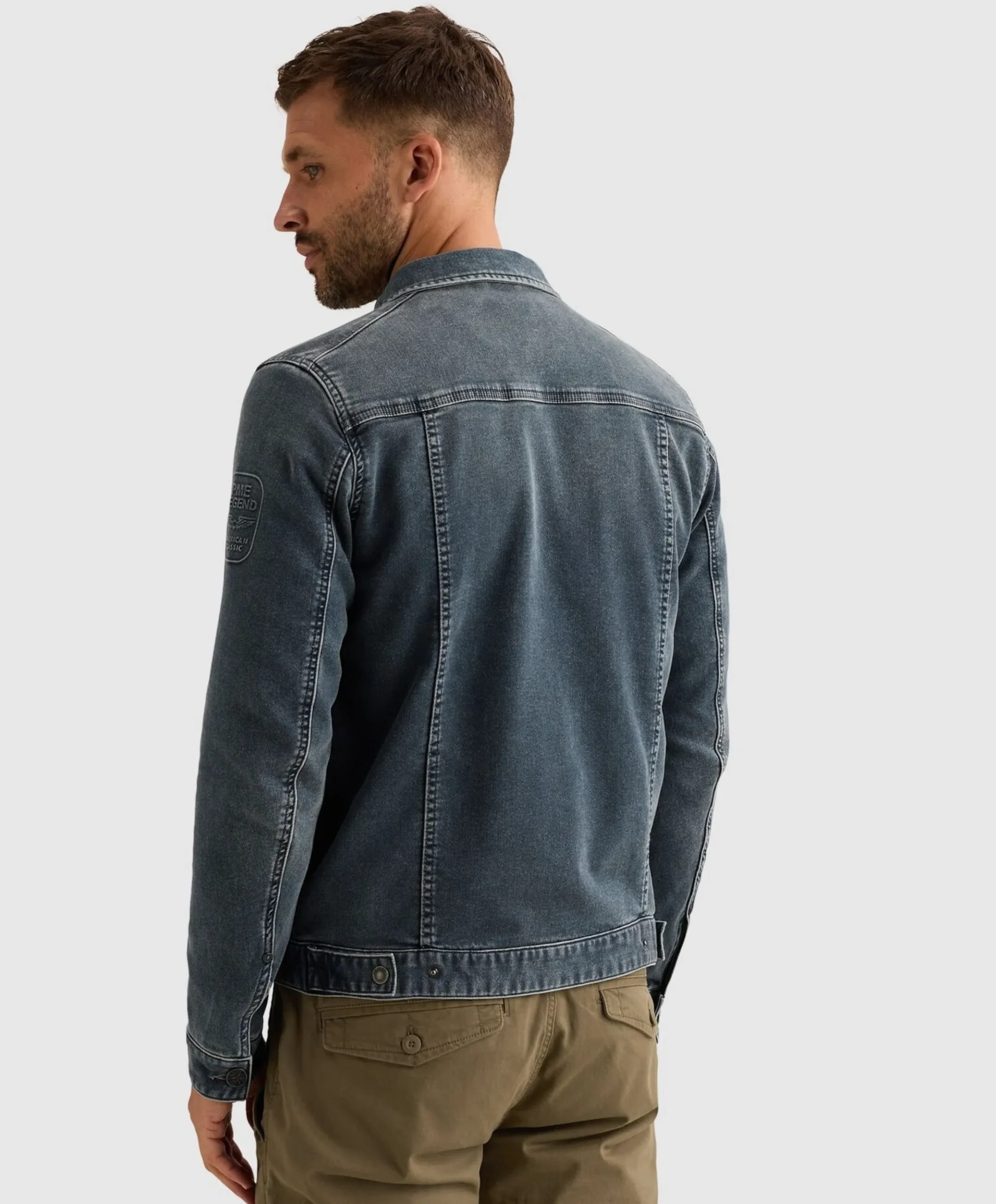 Heren spijkerjas blauw