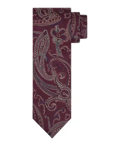 Heren stropdas bordeaux