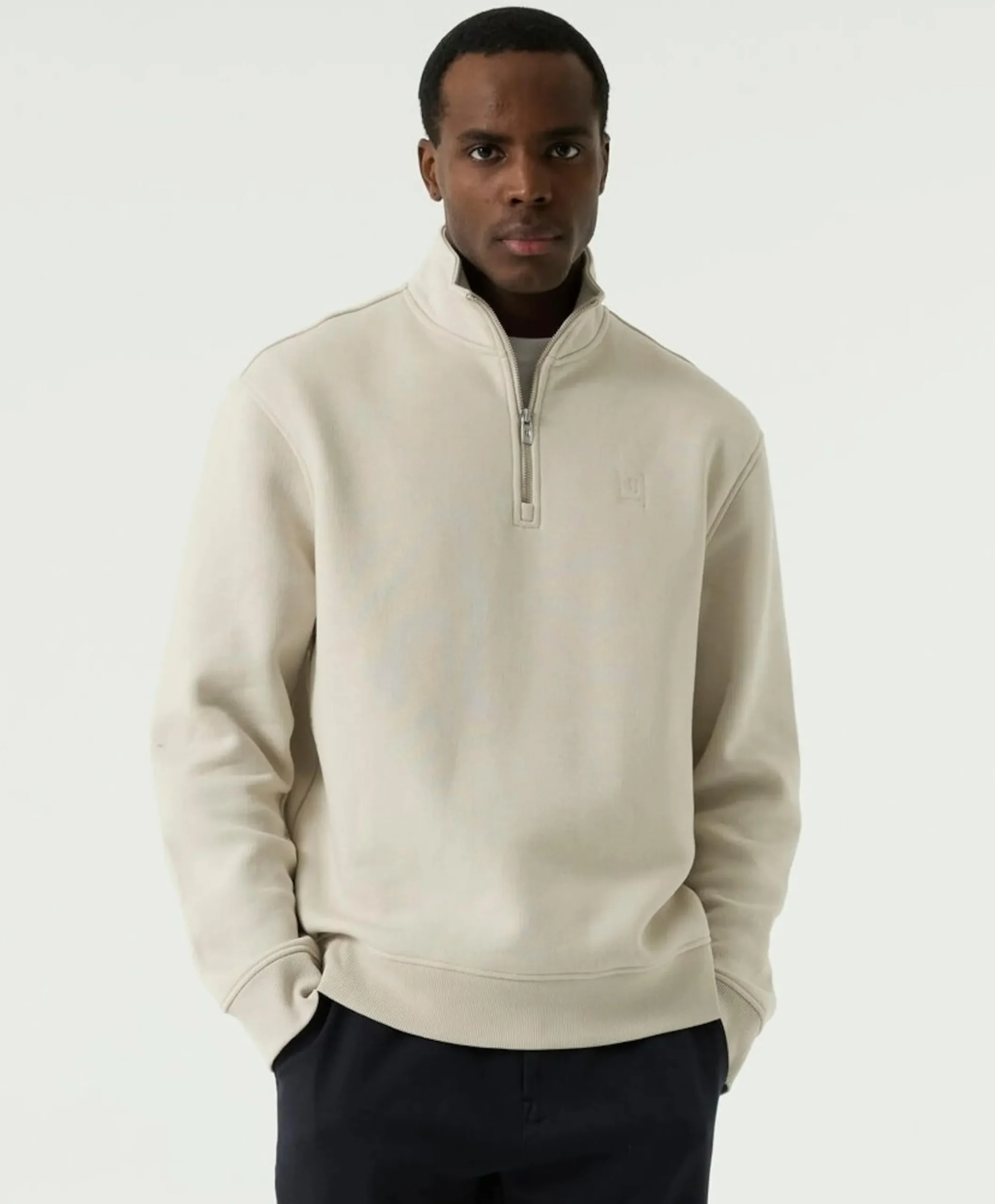 Heren sweater beige