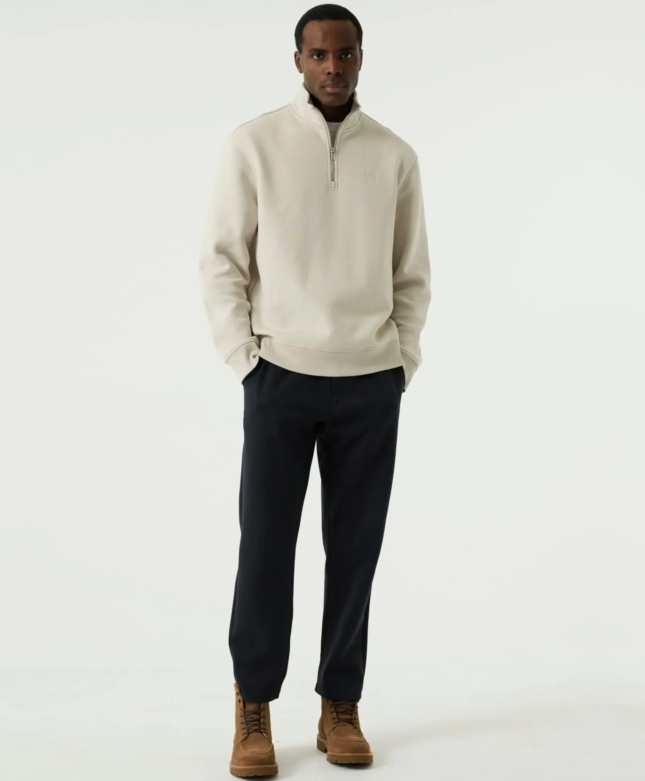 Heren sweater beige