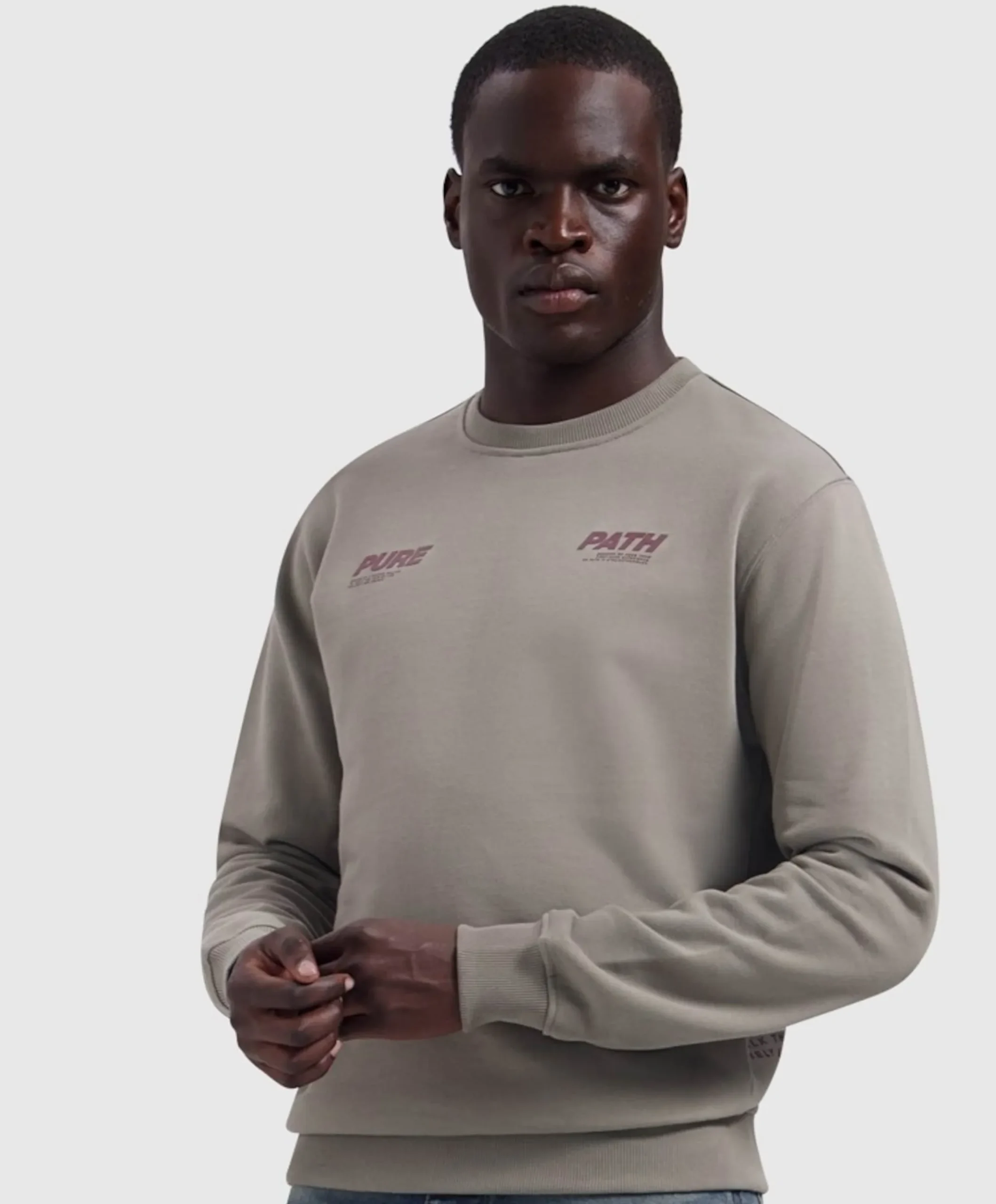 Heren sweater beige