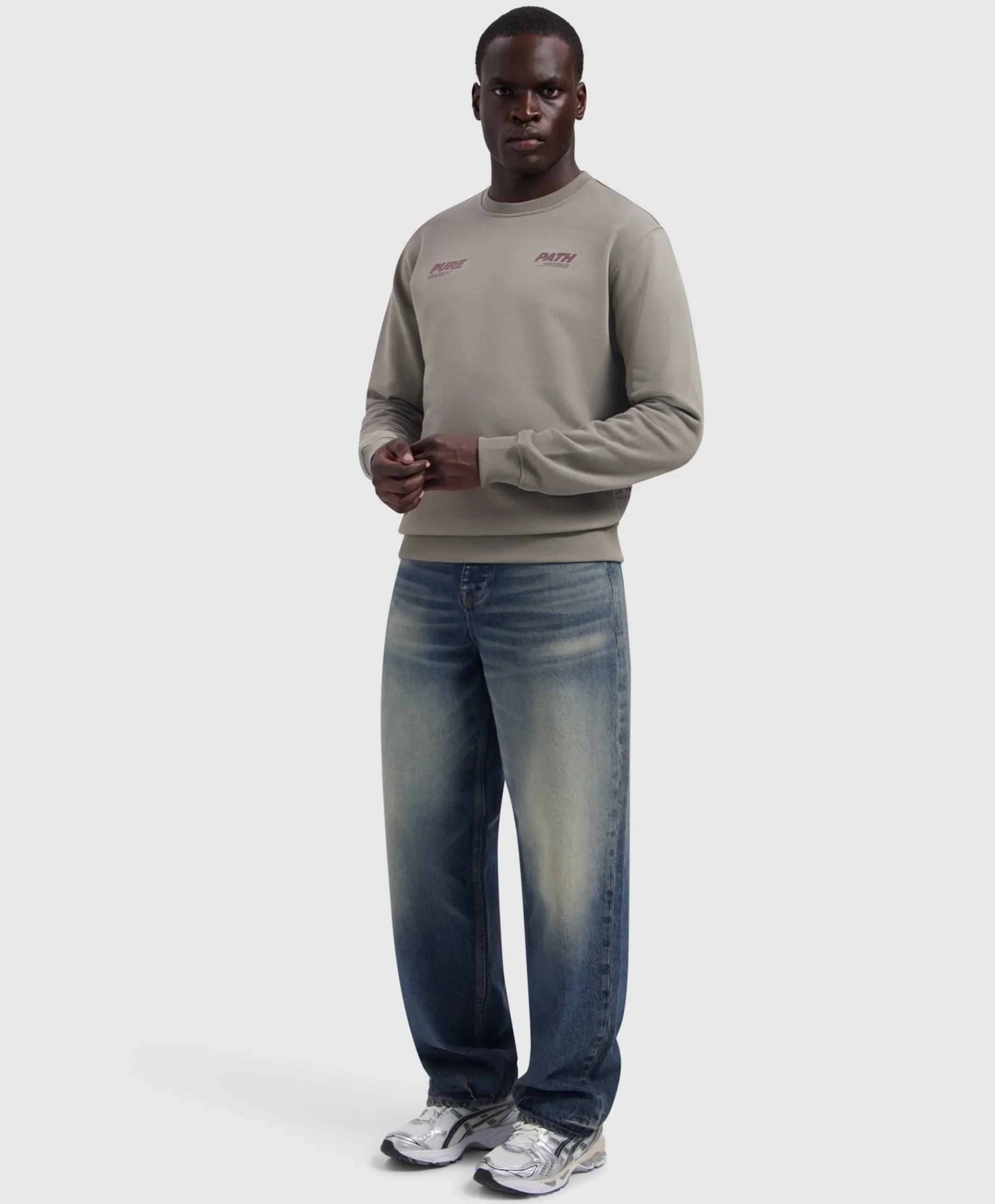 Heren sweater beige