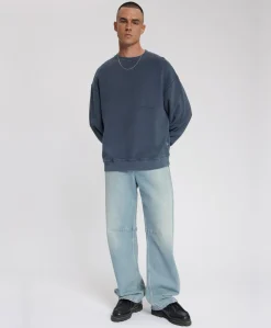 Heren sweater blauw
