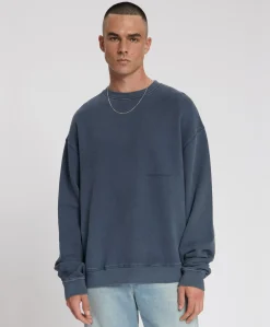 Heren sweater blauw