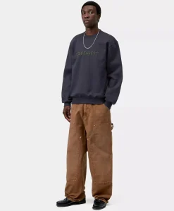 Heren sweater blauw