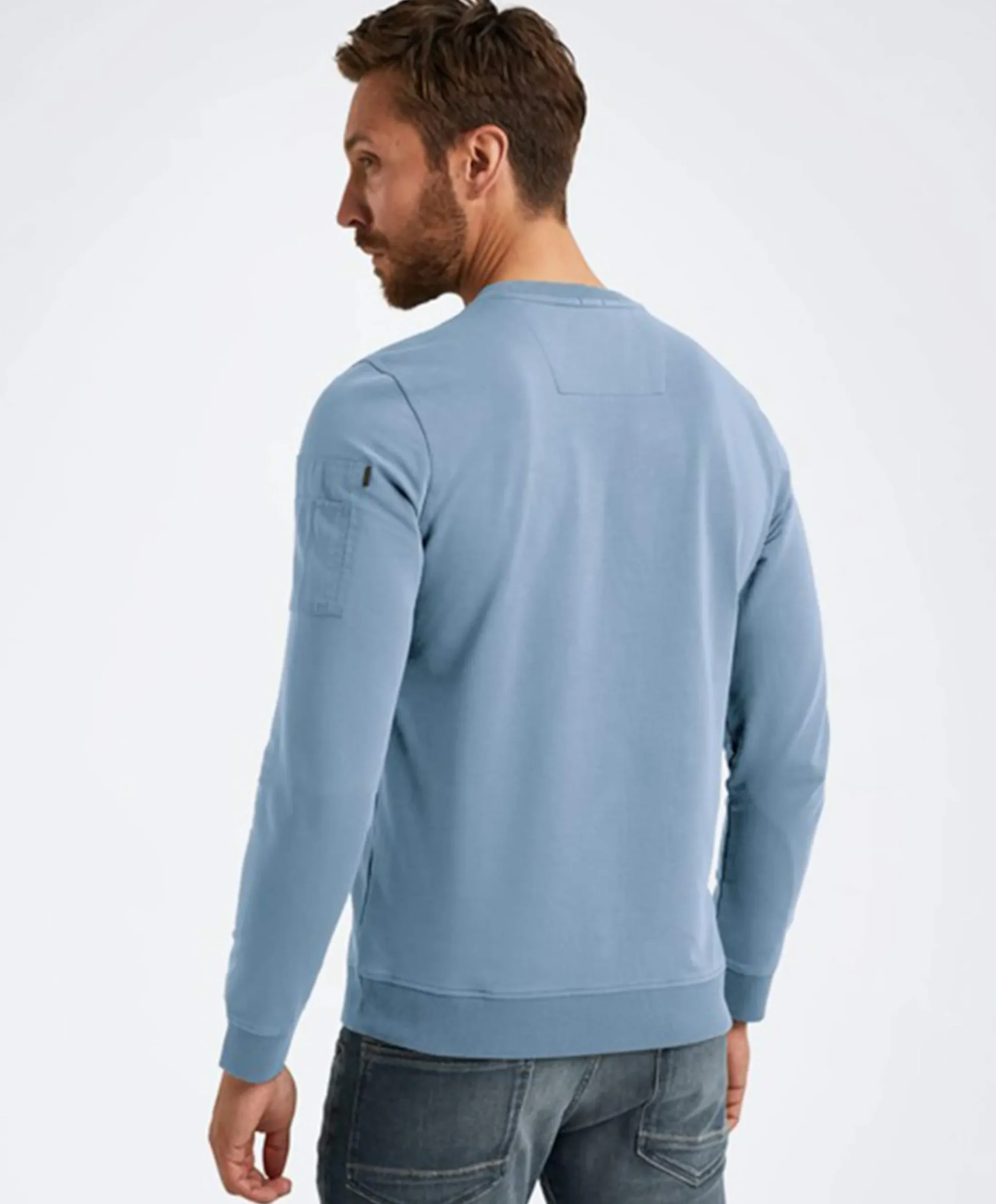 Heren sweater blauw