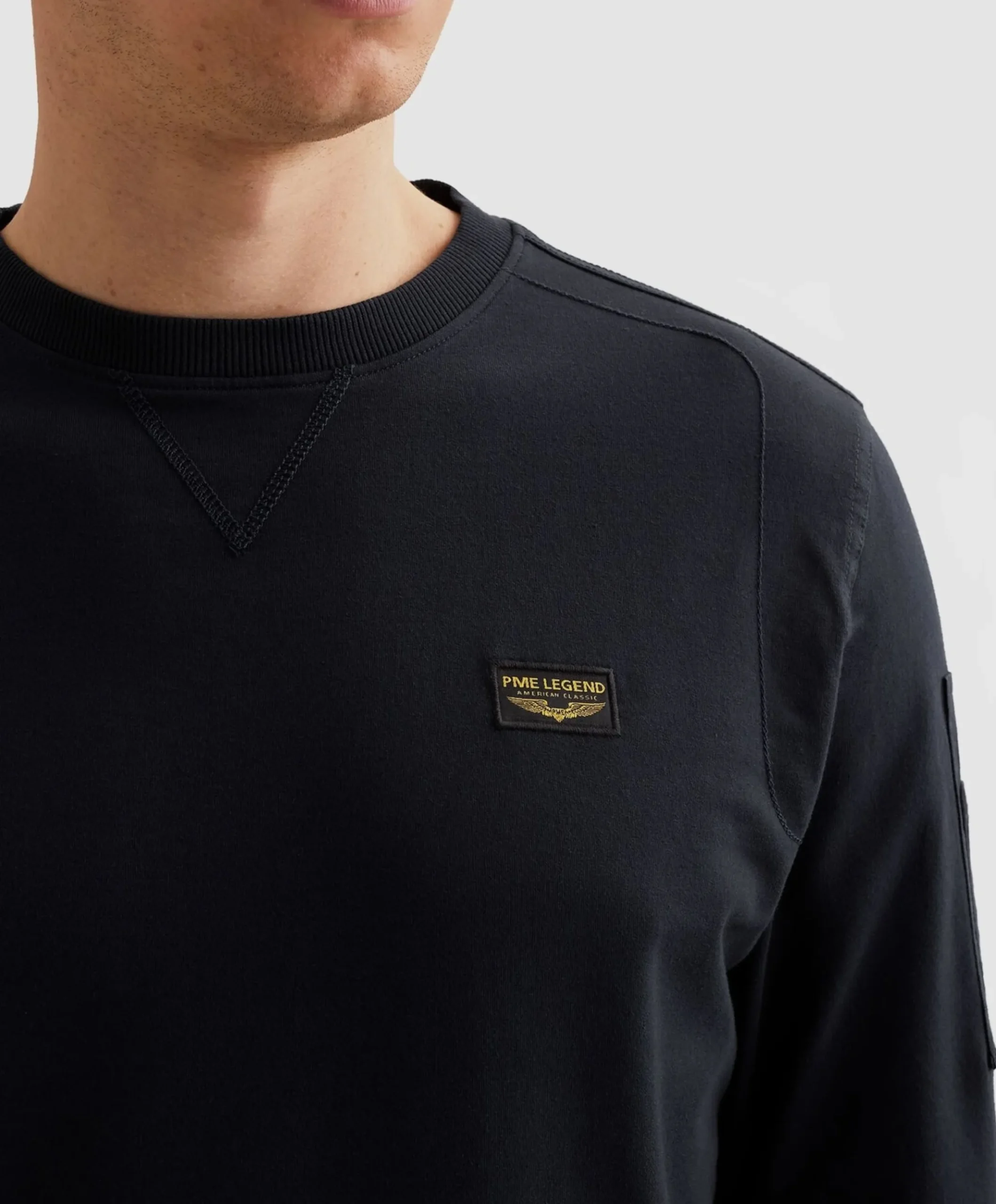 Heren sweater blauw