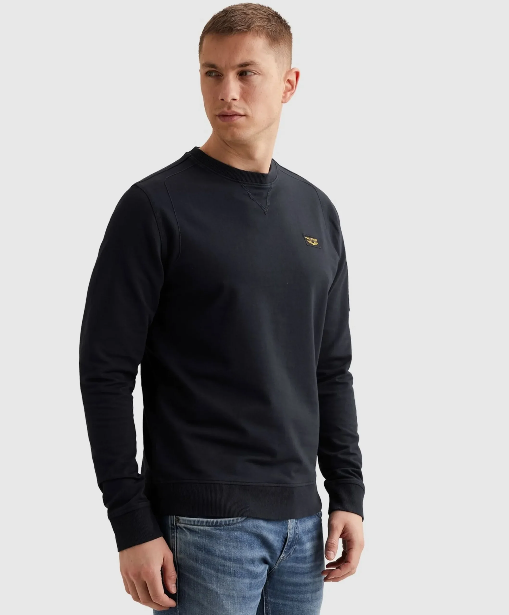 Heren sweater blauw