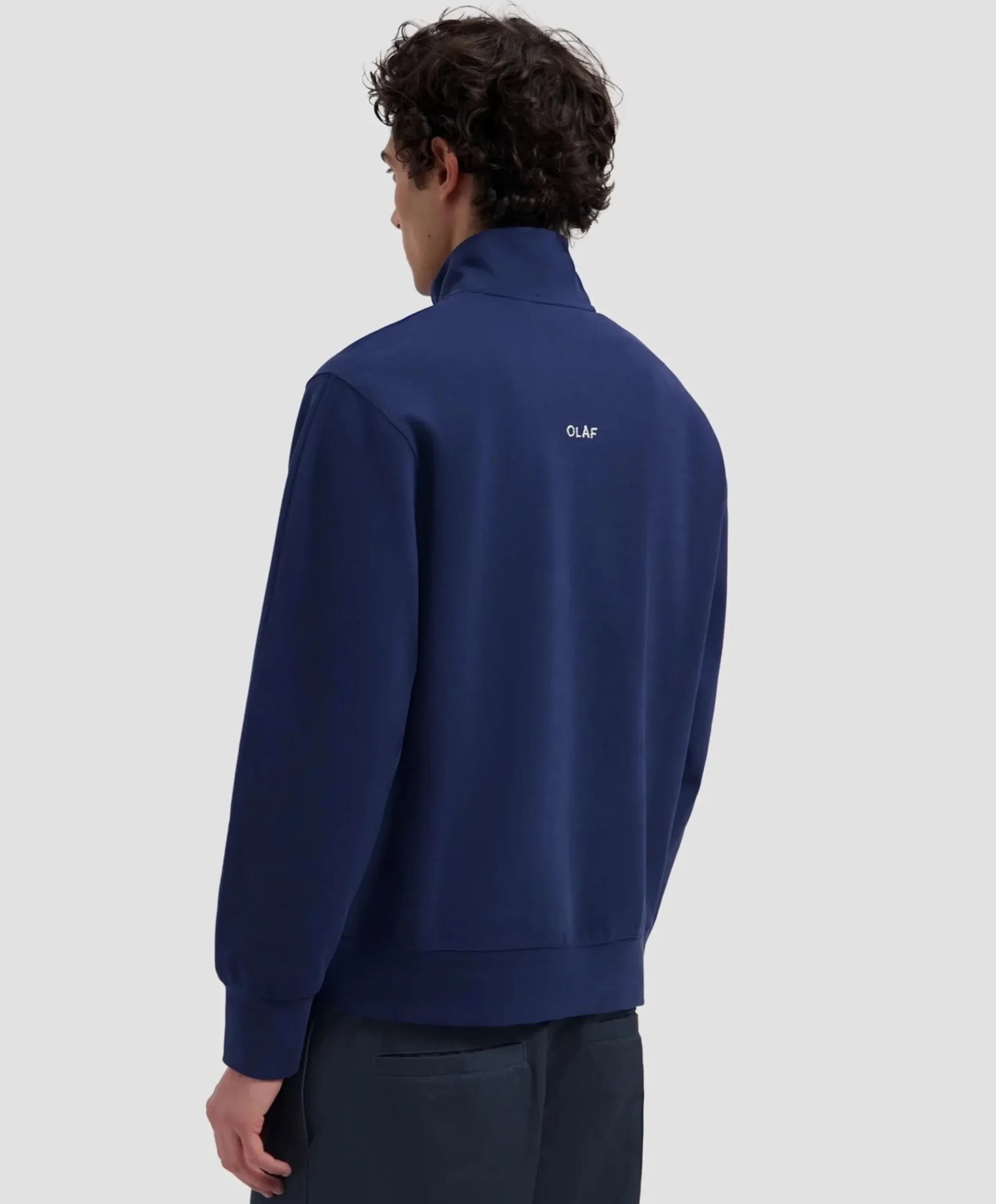 Heren sweater blauw