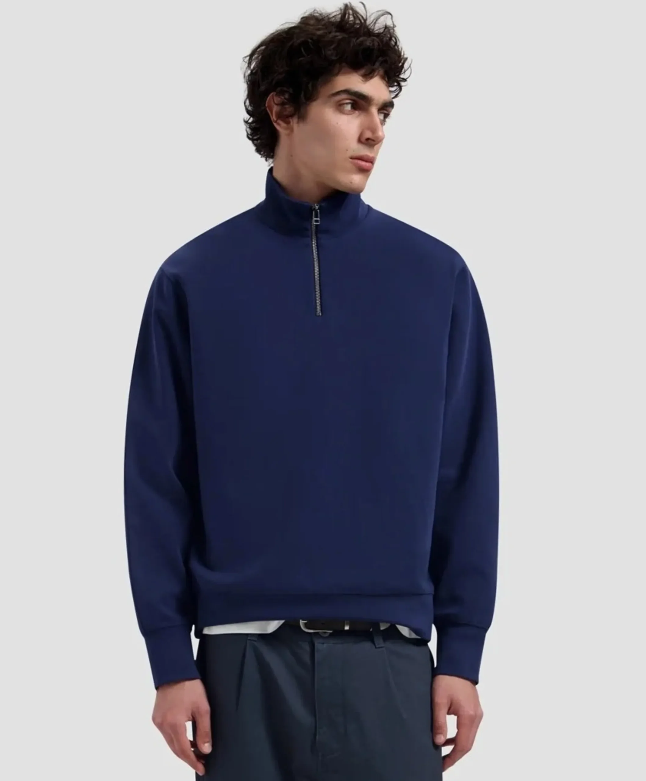 Heren sweater blauw