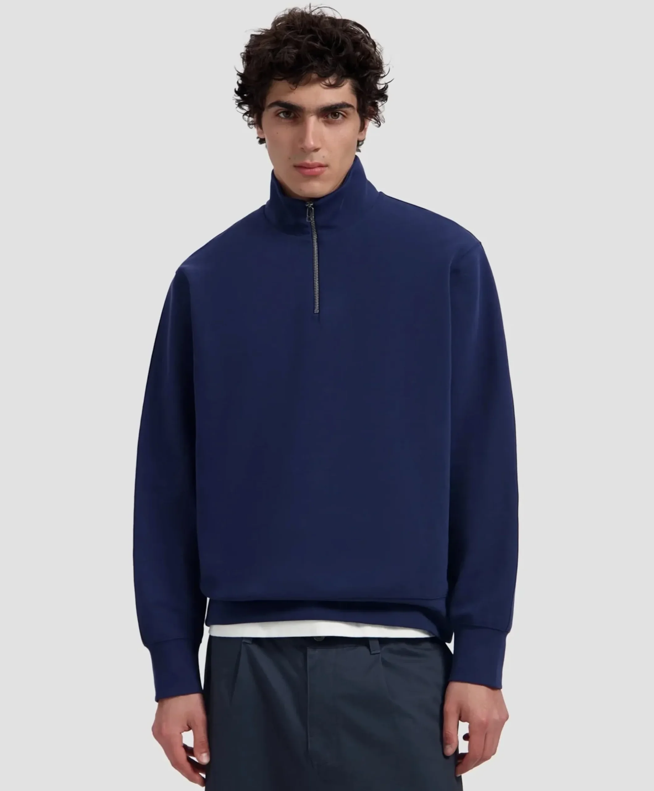 Heren sweater blauw
