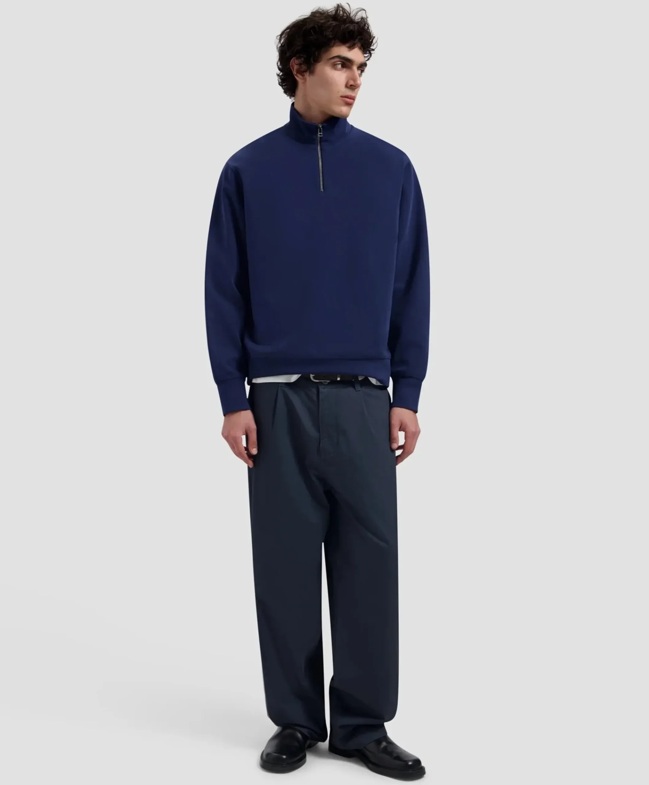 Heren sweater blauw