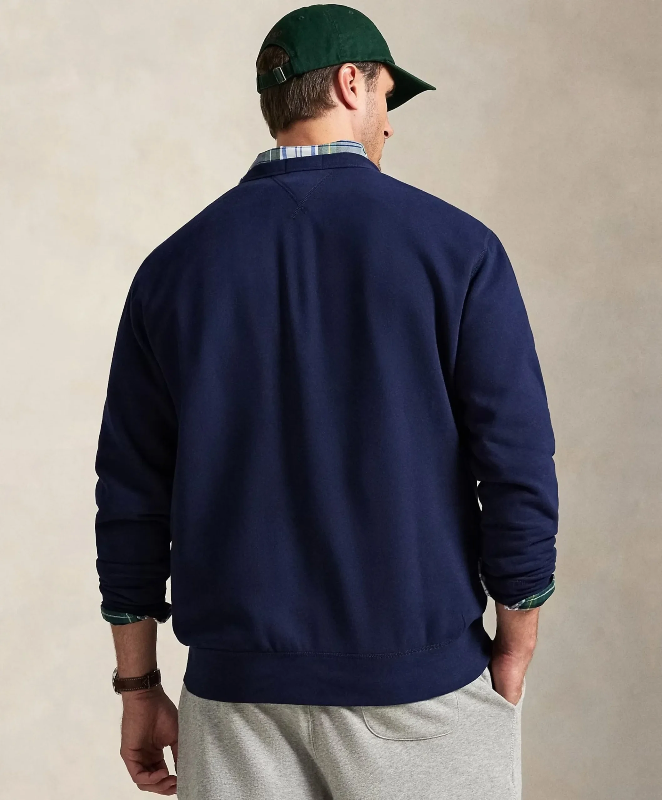 Heren sweater blauw