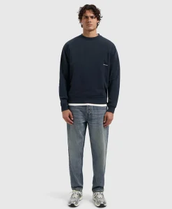 Heren sweater blauw