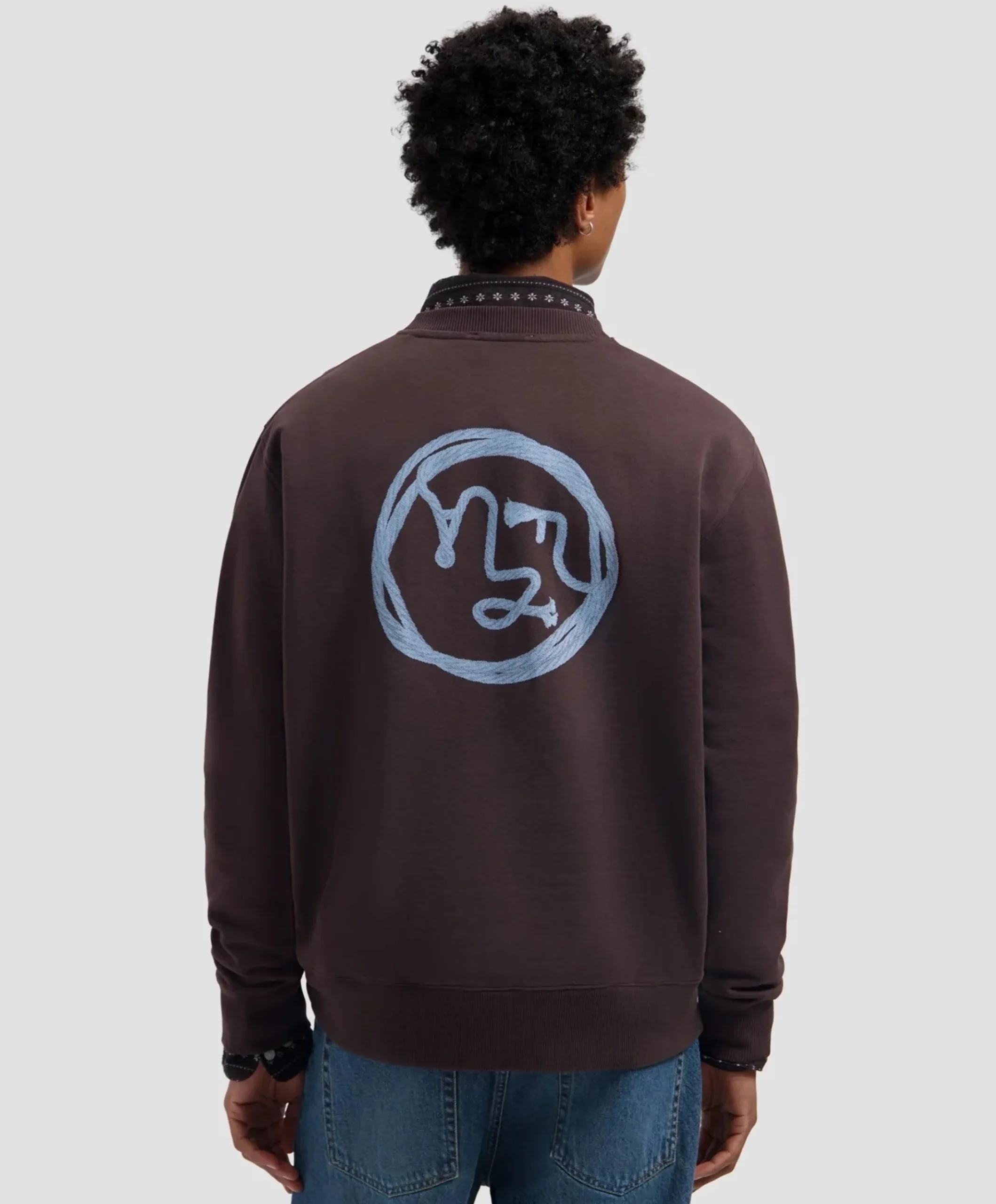Heren sweater bruin