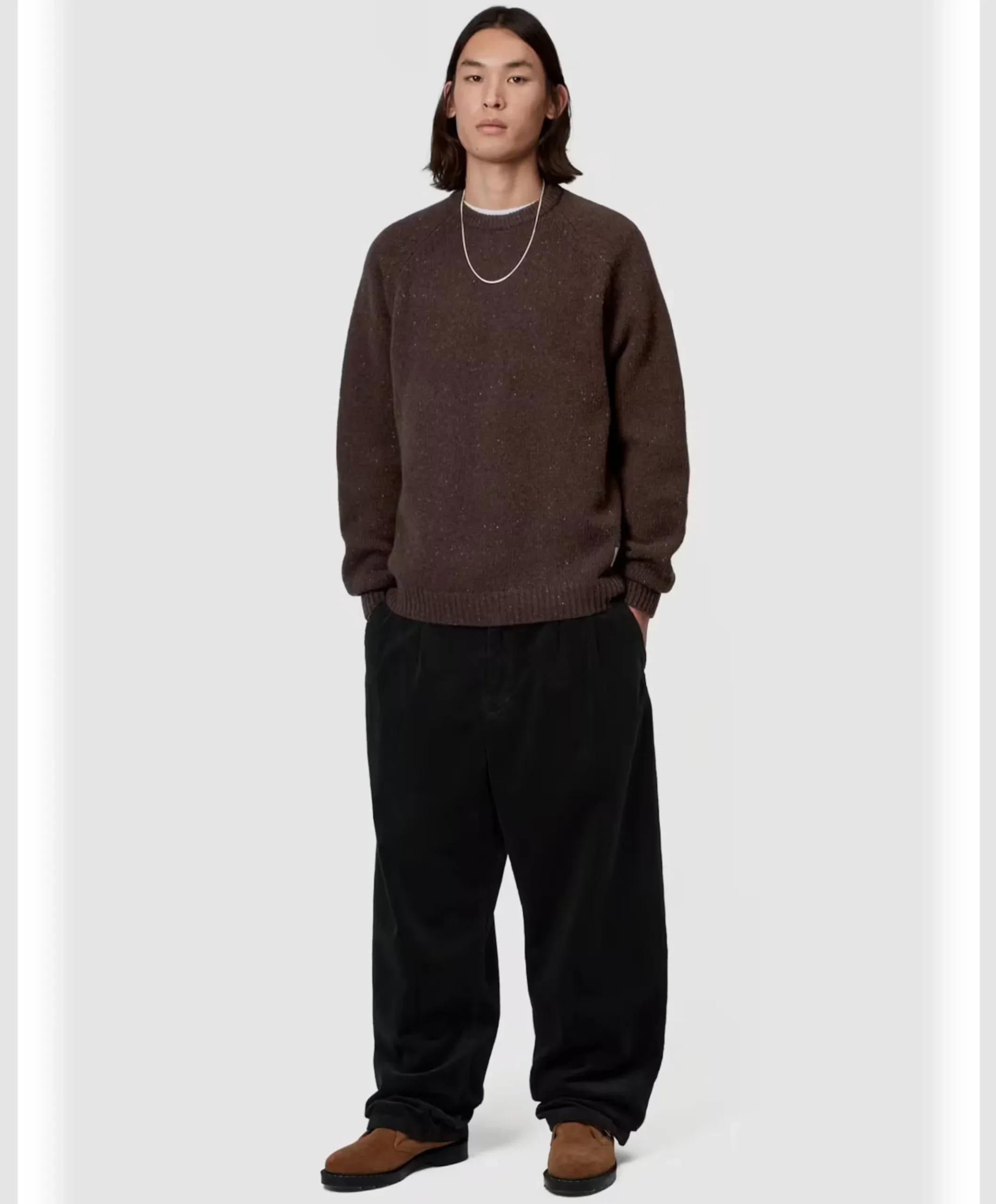 Heren sweater bruin