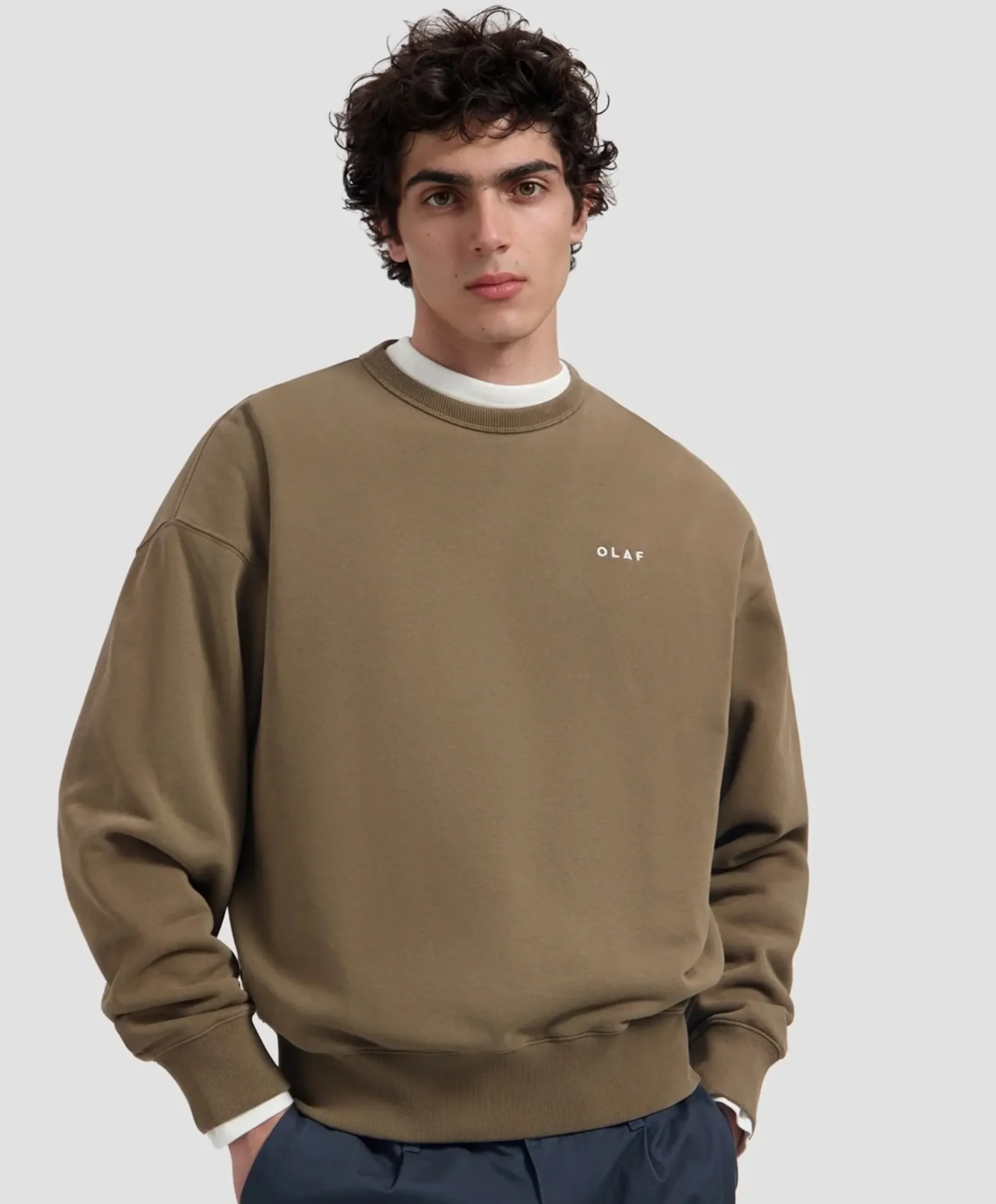 Heren sweater bruin