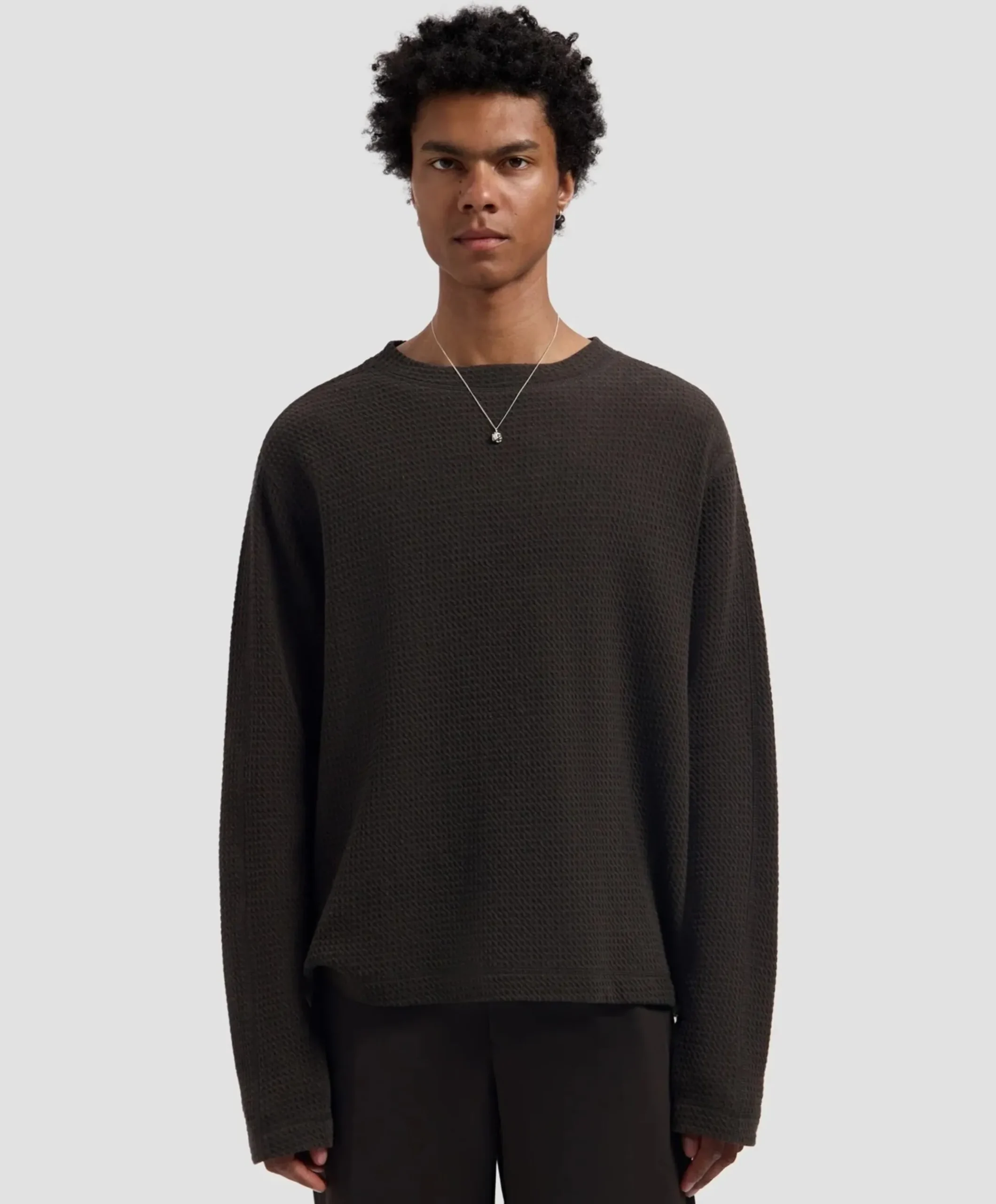 Heren sweater bruin