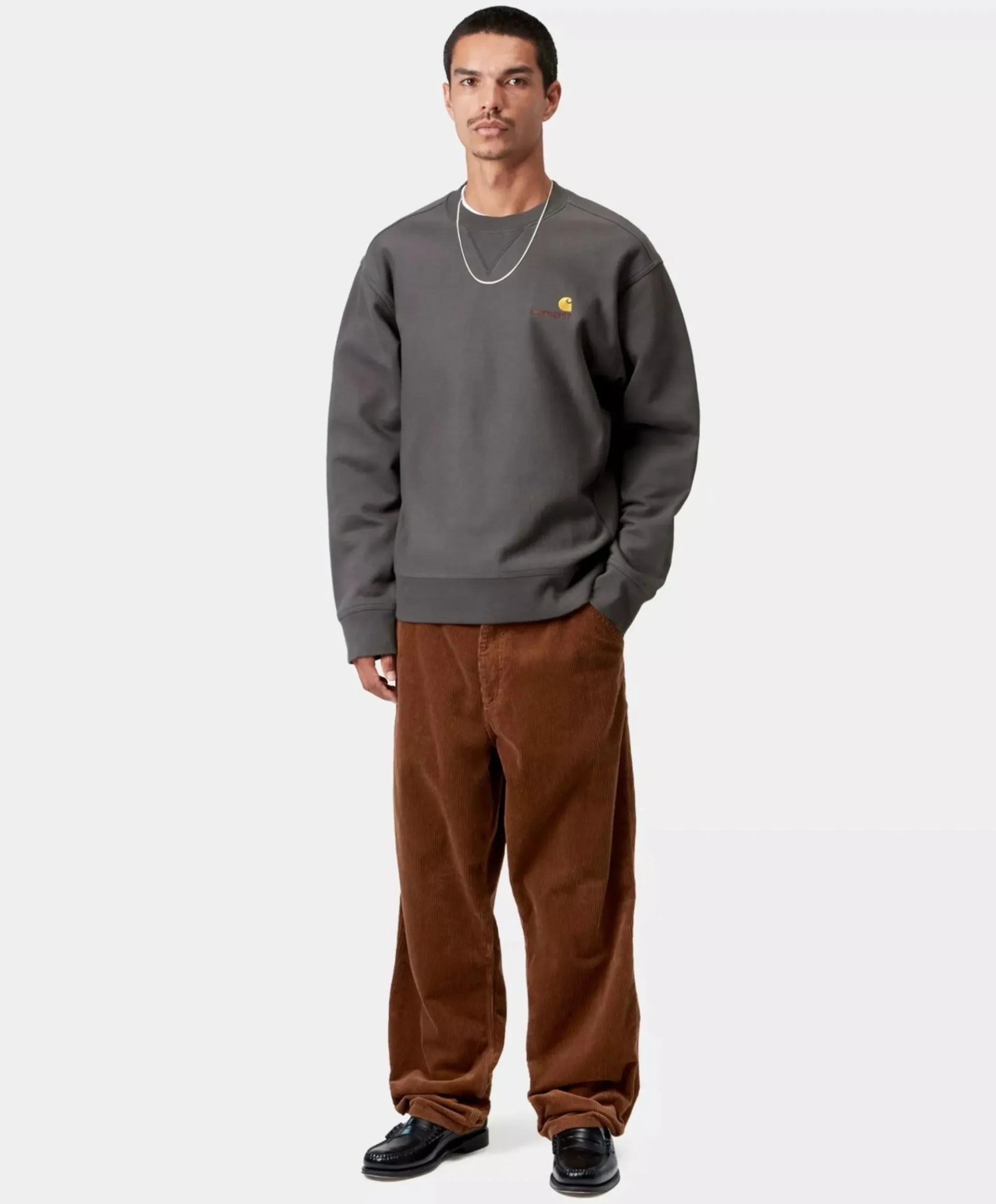 Heren sweater grijs
