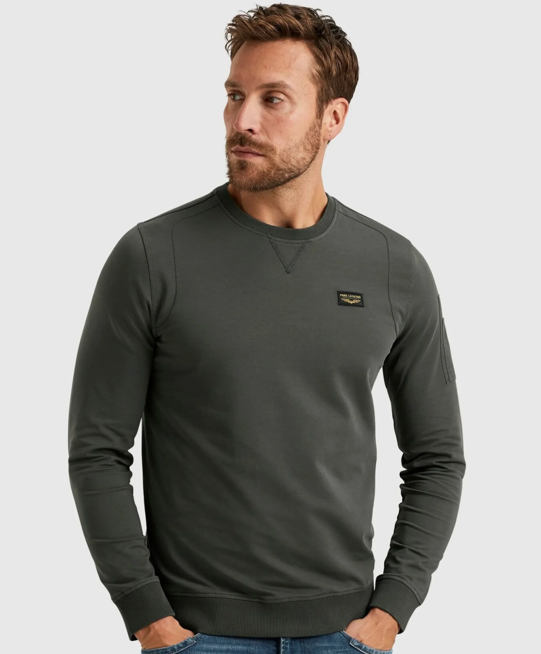 Heren sweater grijs