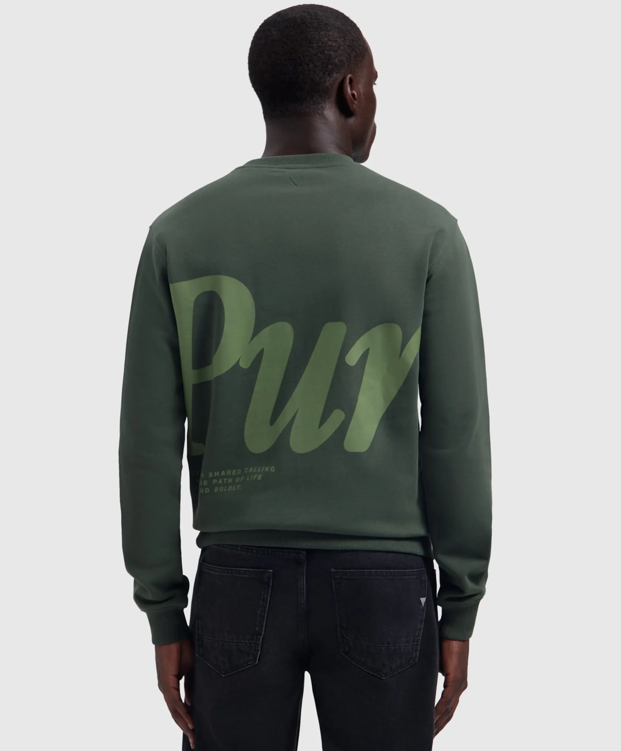 Heren sweater groen